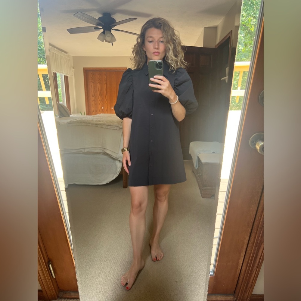 Zara puff sleeve dress